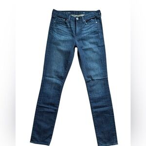 J. Crew Skinny Jeans in Deep Blue Denim